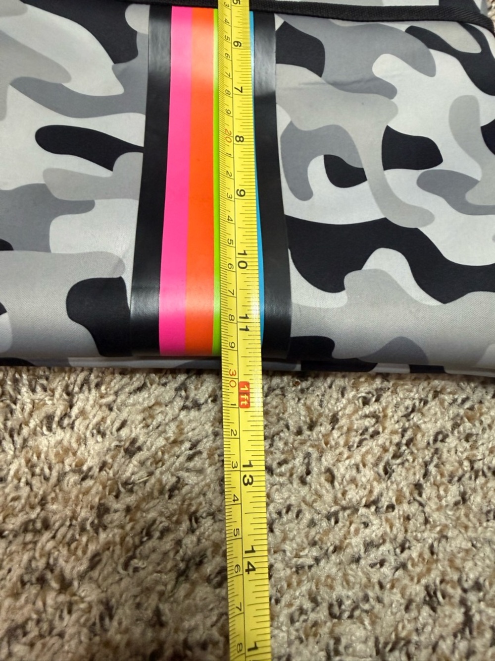 HAUTE SHORE Grey Camo Crossbody with Rainbow Strap - Picture 10 of 10
